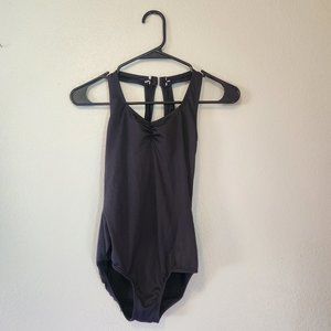 Black strappy leotard/bodysuit